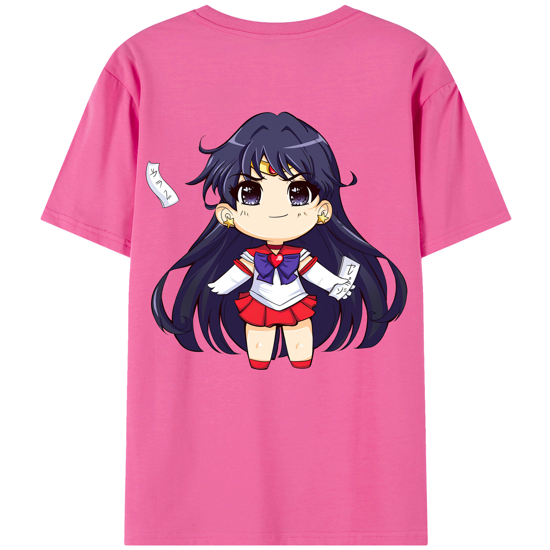 （画像用） 美少女戦士セーラームーン 火野レイ ひの レイ Sailor Moon Hino Rei （セーラーマーズ,Sailor Mars） レディース半袖Tシャツ(バックプリント)